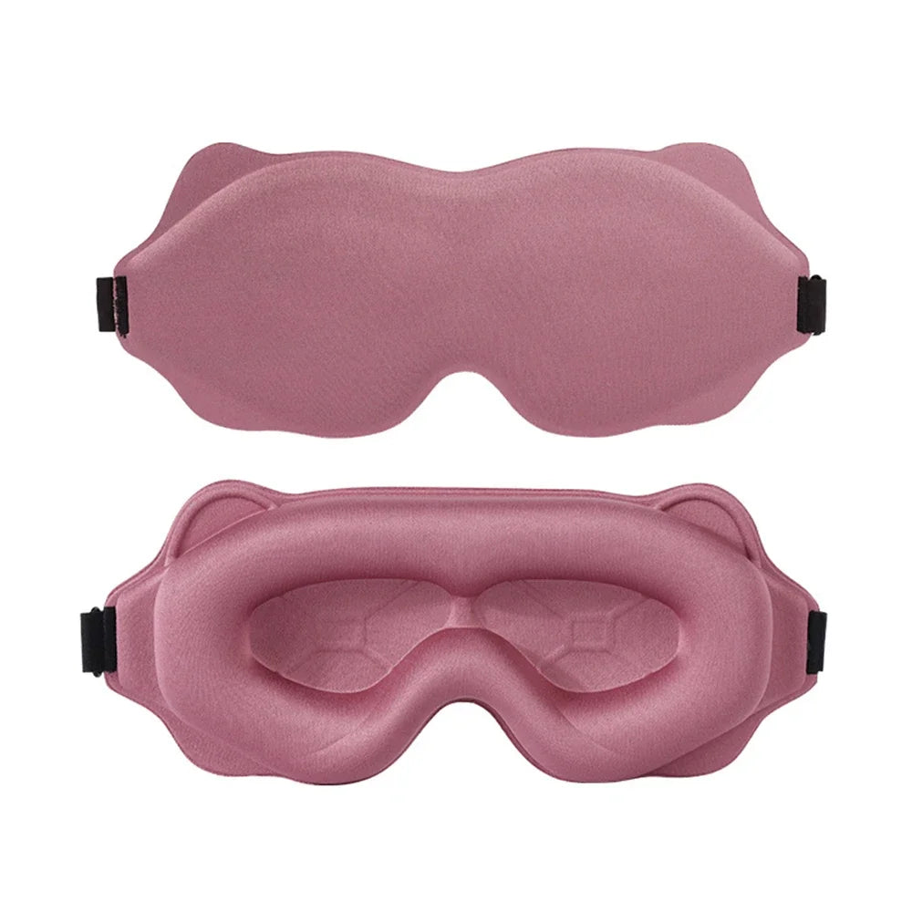 3D Sleep Mask with 100% Light Blackout | Soft Padded Contoured Eye Shade & Blindfold