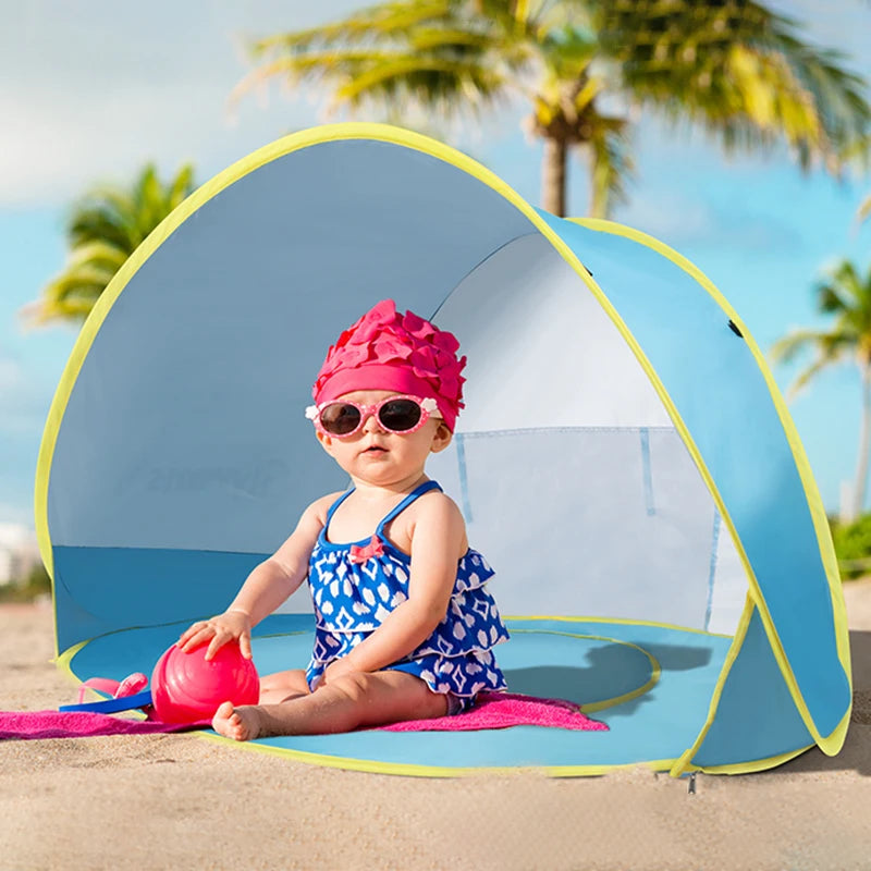 Baby Beach Tent with Mini Pool UV Protection Pop Up Sun Shelter