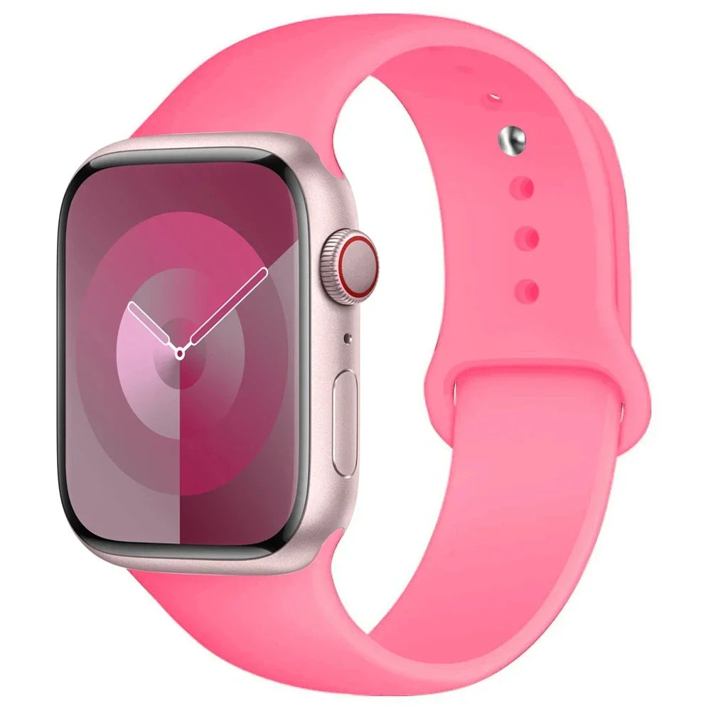 Apple Watch Silicone Sport Band | Soft Replacement Strap for Apple Watch (38mm - 49mm, All Series & Ultra)