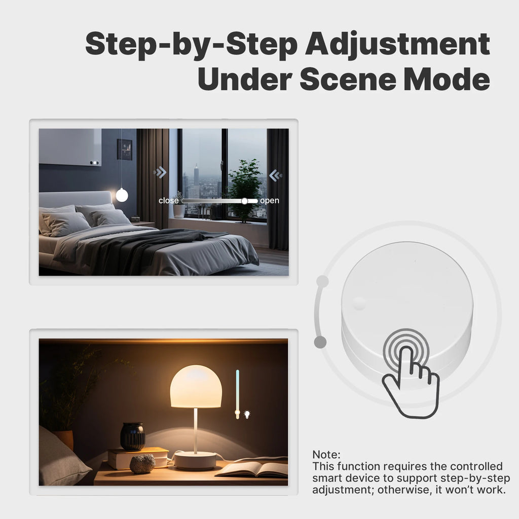 Tuya ZigBee Smart Scene Switch Knob | Wireless Scene Button Controller, Battery-Powered Automation Scenario & Smart Life App Gateway