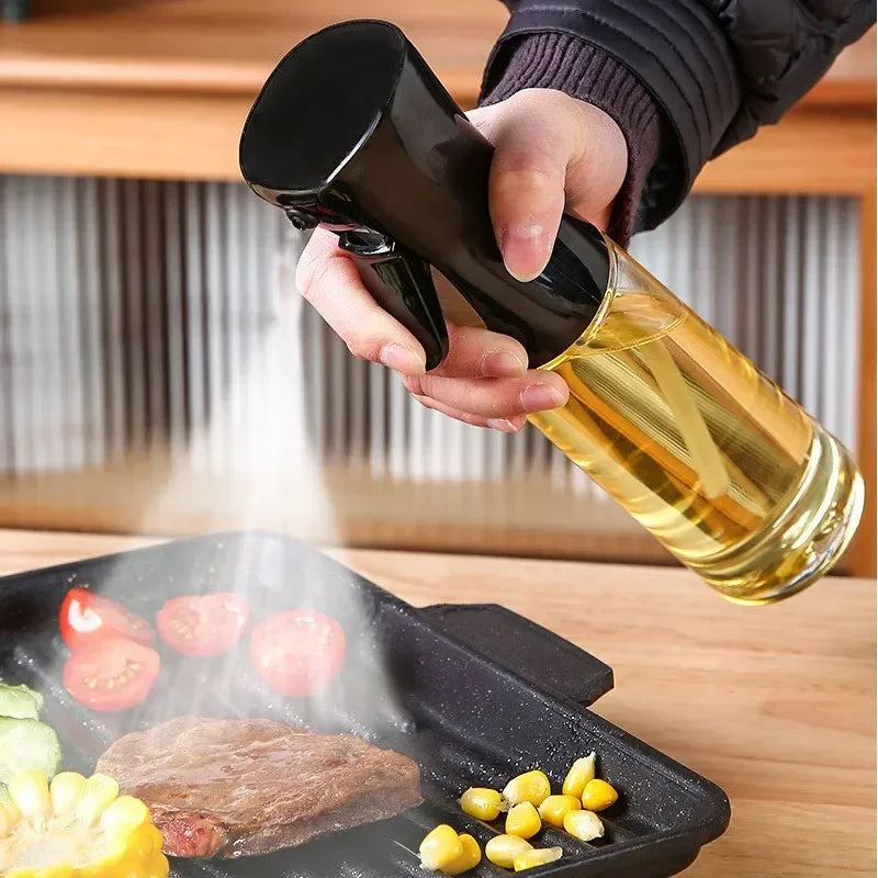 Oil Sprayer Bottle for Cooking | Fine Oil Mister Dispenser for Air Fryer, BBQ & Salad