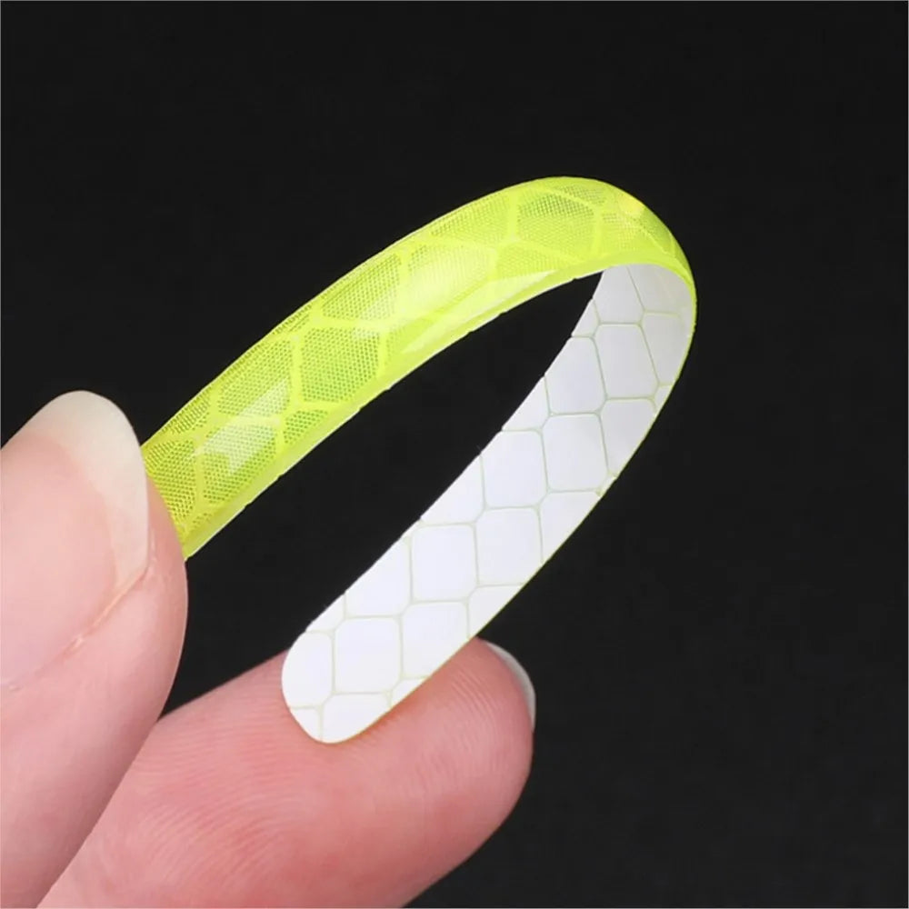 20pcs Car Wheel Hub Reflective Sticker Set | Luminous Tire Rim Safety Strips for Night Driving