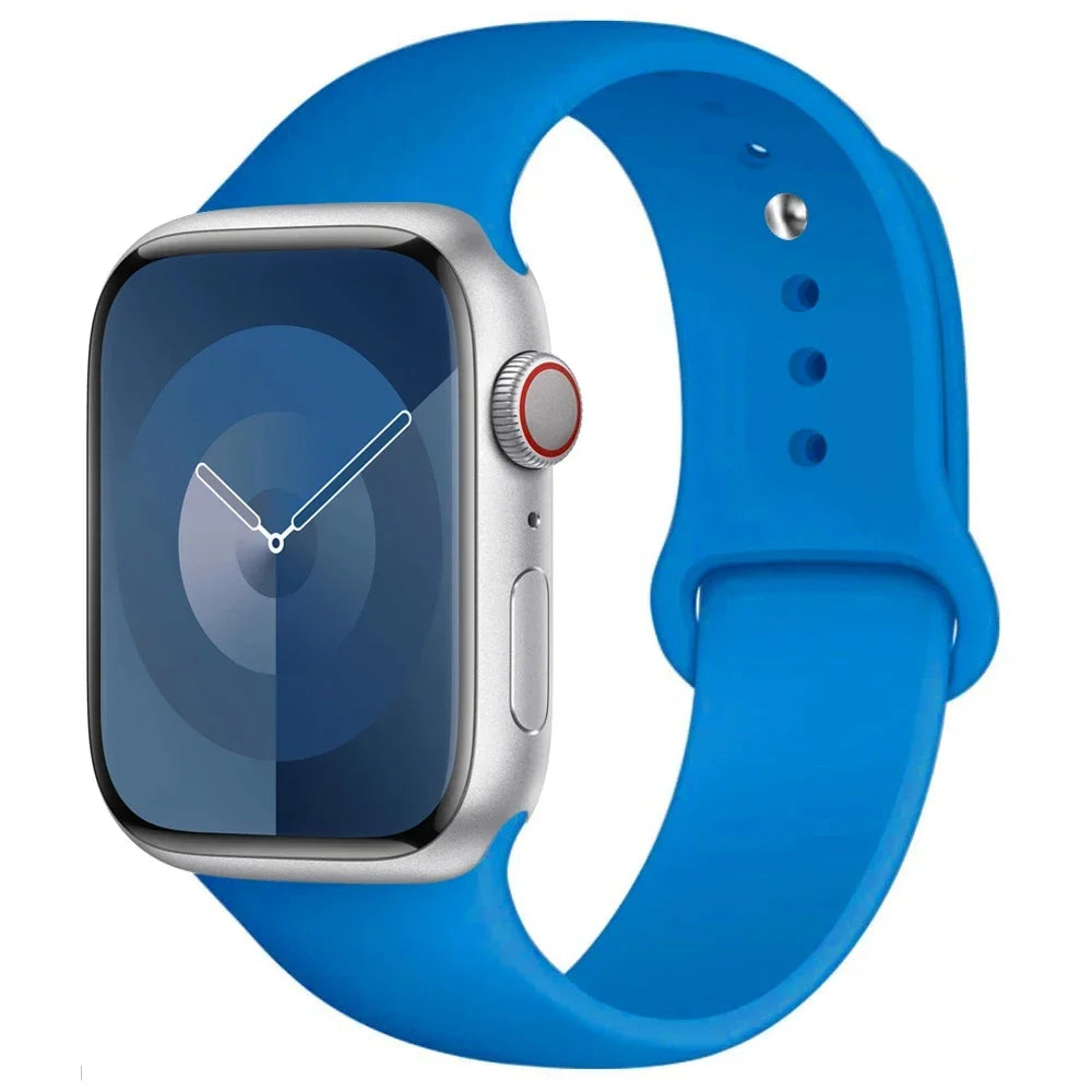 Apple Watch Silicone Sport Band | Soft Replacement Strap for Apple Watch (38mm - 49mm, All Series & Ultra)