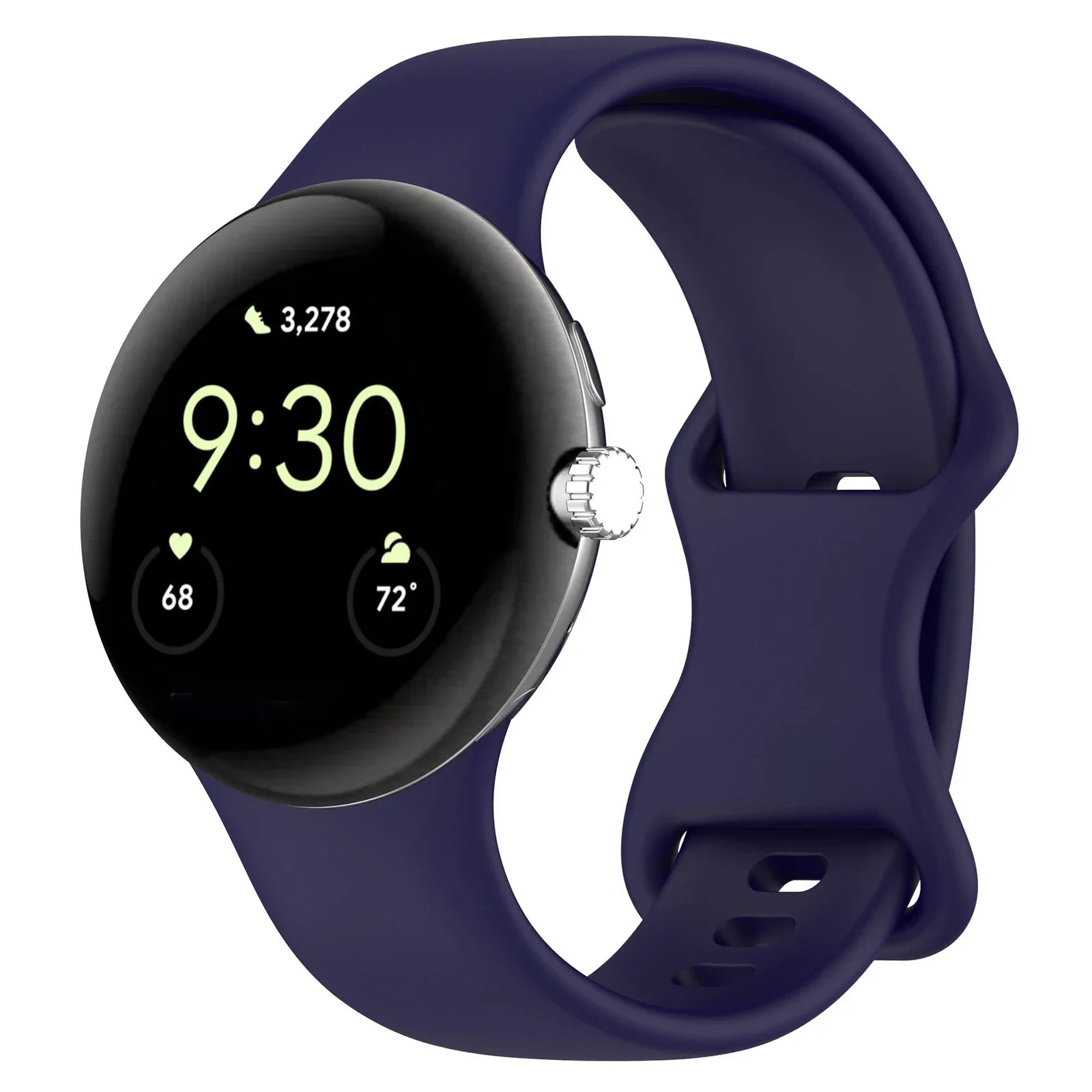 Premium Silicone Strap for Google Pixel Watch 4/3/2/1 | Soft Sport Replacement Band (41mm/45mm)