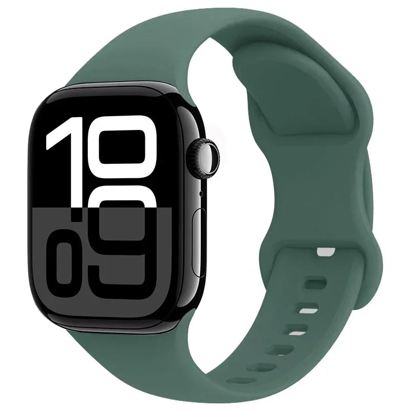 Apple Watch Sport Silicone Band | Premium Soft Replacement Strap for Apple Watch Series (38mm - 49mm, Series 1-11 & Ultra)