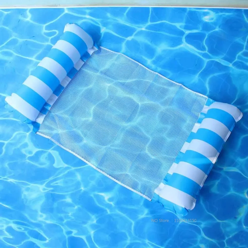 Inflatable Water Hammock Recliner Multi Purpose Floating Swimming Mattress