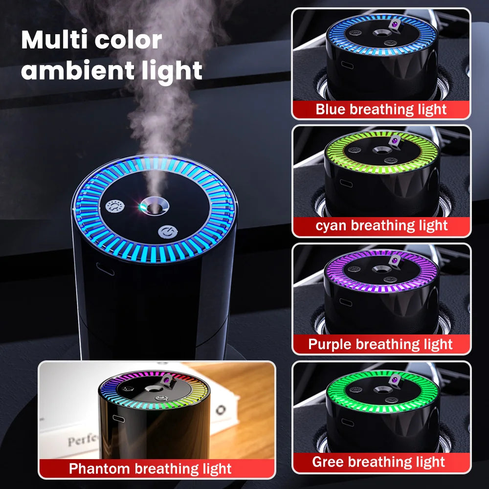 Rechargeable 7 color light Star Light 5 speed portable car Aromatherapy machine Essential oil diffuser Home Air Purifier Pro