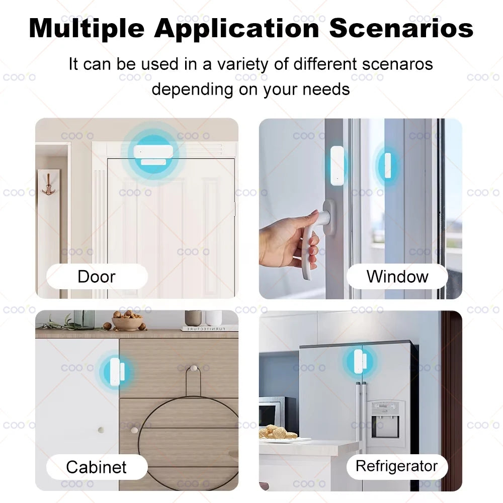 Tuya Zigbee Door Sensor Window Contact Sensor | Smart Home Security Open/Closed Detector for Smart Life