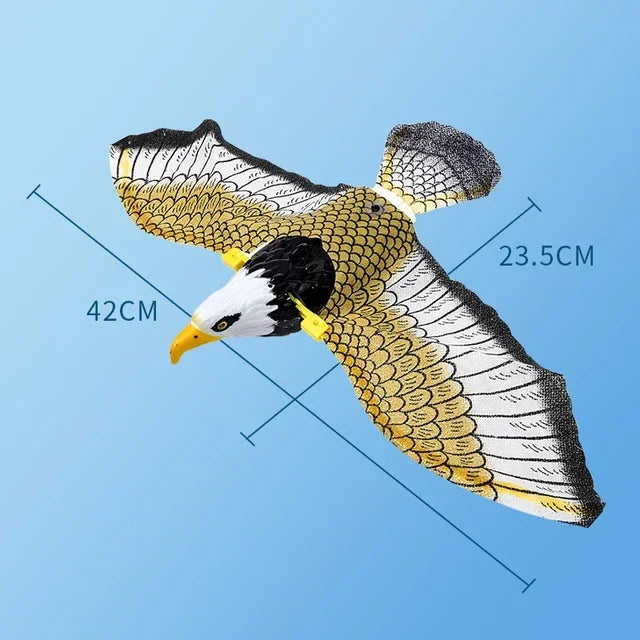 Interactive Flying Bird Cat Toy – Electric Teaser with Rope & Scratch Stick