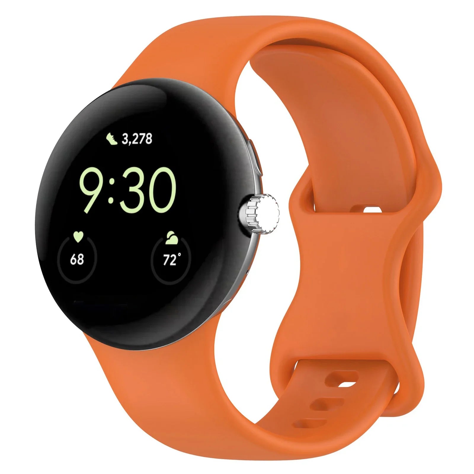 Premium Silicone Strap for Google Pixel Watch 4/3/2/1 | Soft Sport Replacement Band (41mm/45mm)