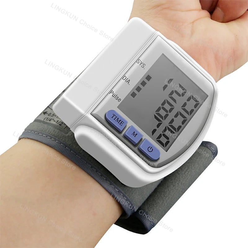 Digital Wrist Blood Pressure Monitor – Automatic Heart Rate & Pulse Meter