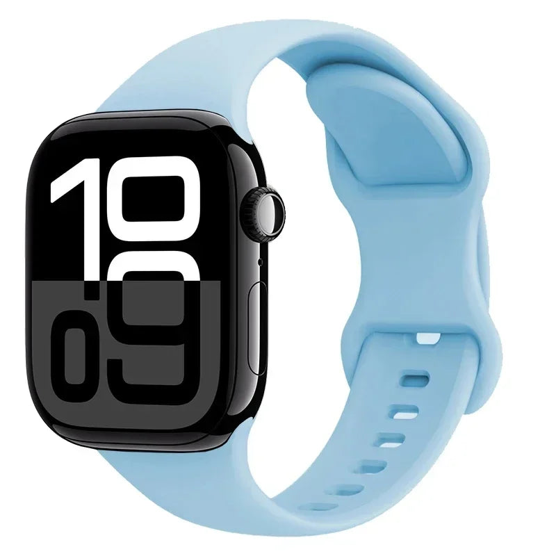Apple Watch Sport Silicone Band | Premium Soft Replacement Strap for Apple Watch Series (38mm - 49mm, Series 1-11 & Ultra)
