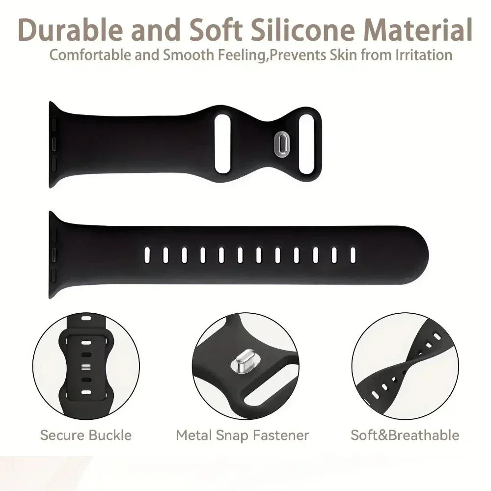 Apple Watch Silicone Strap | Unique Transparent & Speckled Designs | Compatible with All Series (40mm - 49mm, Series 1-11 & Ultra)