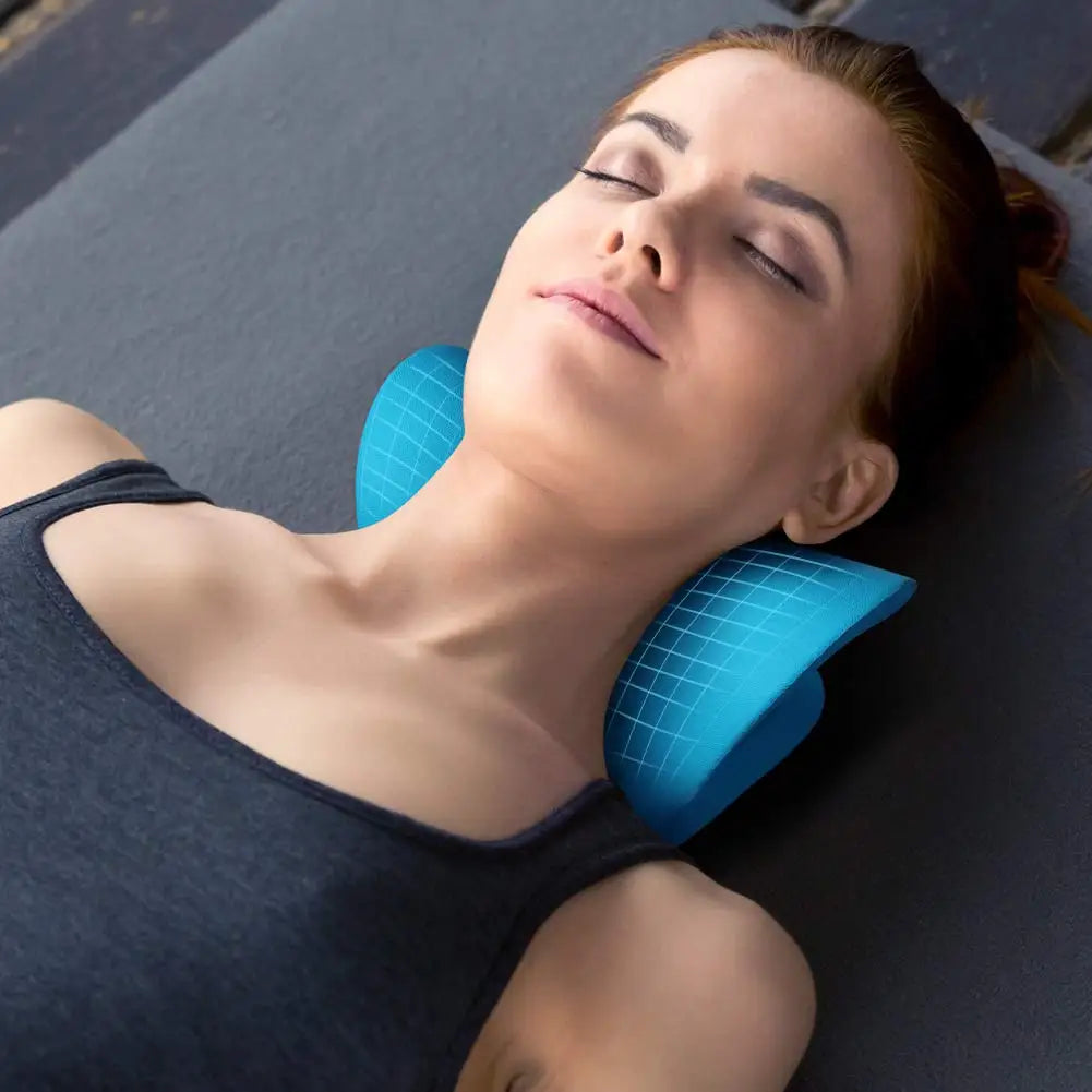 Neck and Shoulder Relaxer | Cervical Traction Pillow Device for Pain Relief & Alignment
