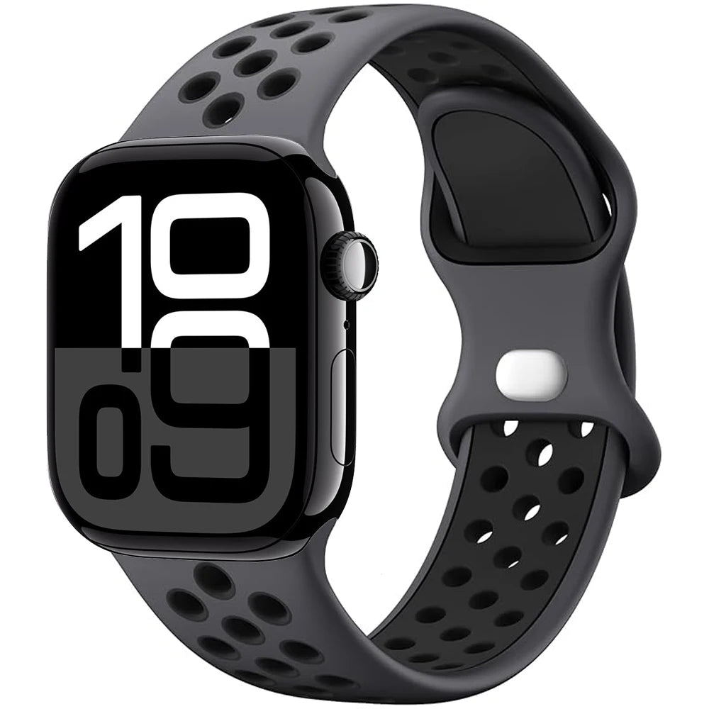 Apple Watch Silicone Strap | Unique Transparent & Speckled Designs | Compatible with All Series (40mm - 49mm, Series 1-11 & Ultra)