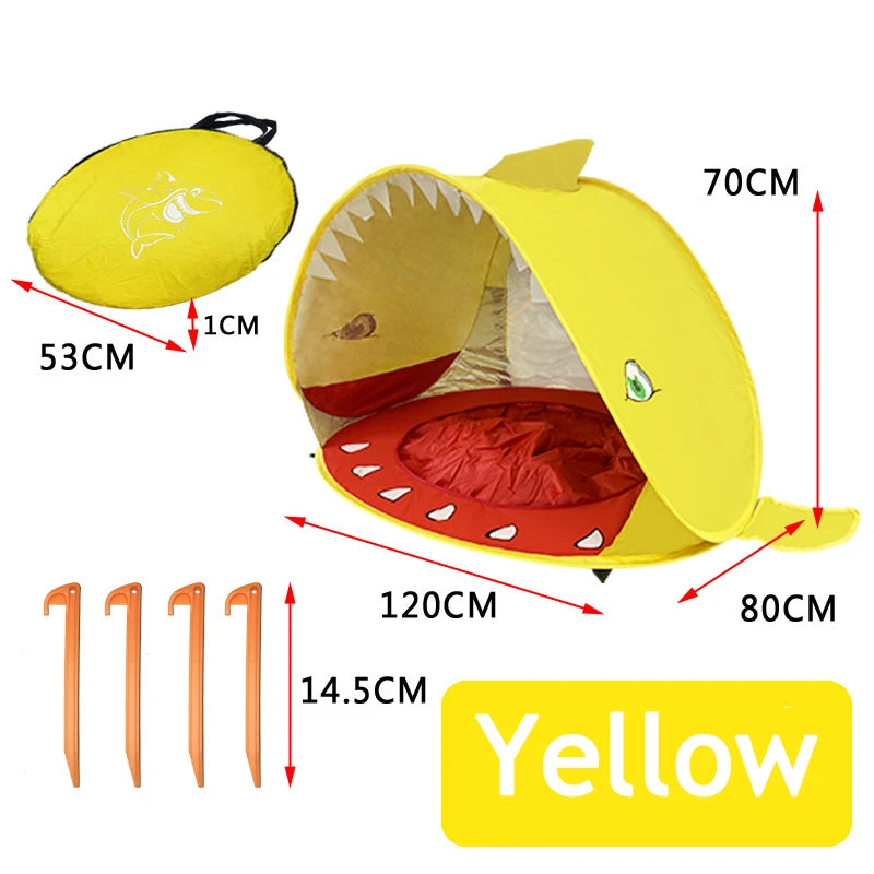 Baby Beach Tent with Mini Pool UV Protection Pop Up Sun Shelter