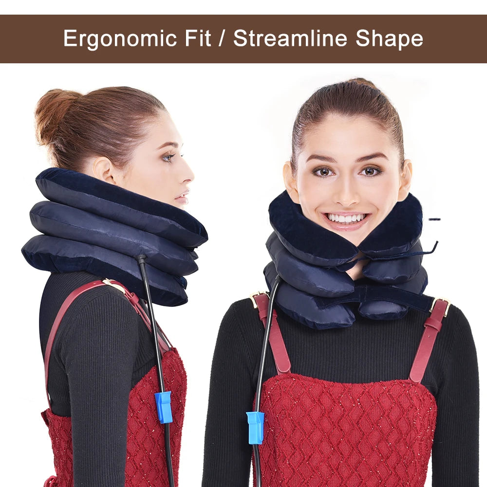 Inflatable Neck Traction Device – Adjustable Cervical Support Pillow for Neck Relaxation