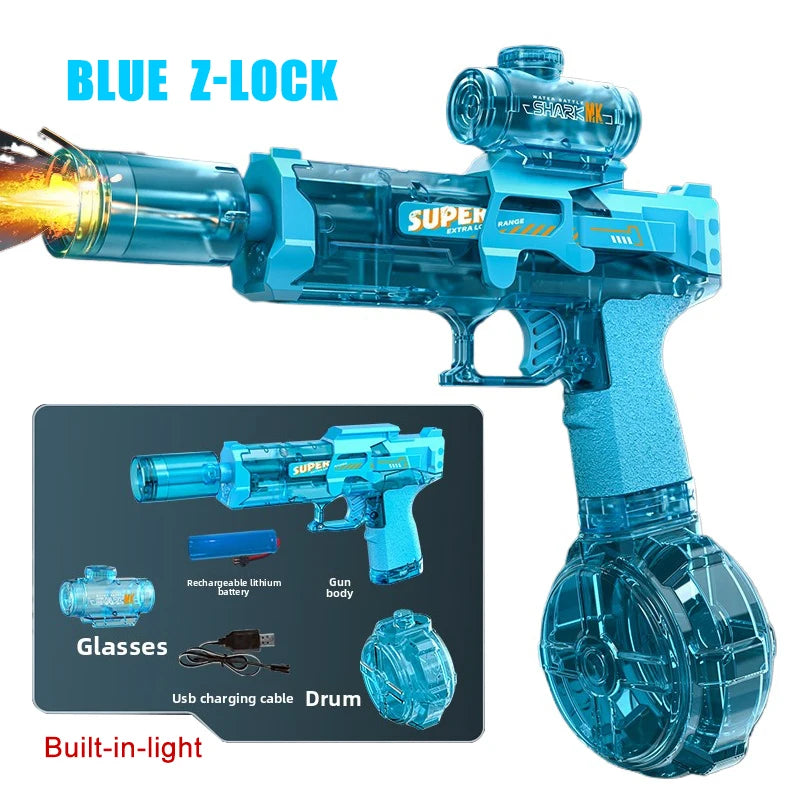 Electric Water Guns for Adults & Kids | Powerful Squirt Summer Outdoor Beach Blaster Toy