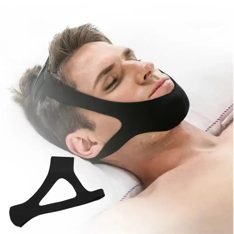 Anti-Snoring Chin Strap Band | Open Mouth Breathing Corrective Chin Rest Guard for Sleep Support