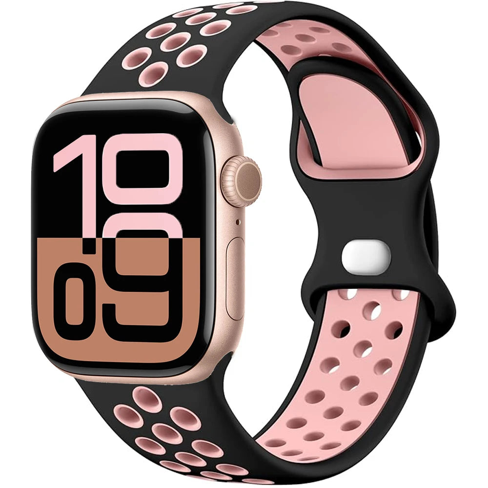 Apple Watch Silicone Strap | Unique Transparent & Speckled Designs | Compatible with All Series (40mm - 49mm, Series 1-11 & Ultra)