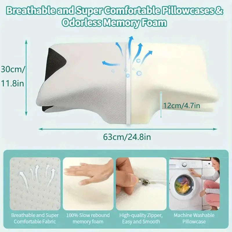 Cervical Orthopedic Memory Foam Pillow Butterfly Slow Rebound Neck Sleep Support