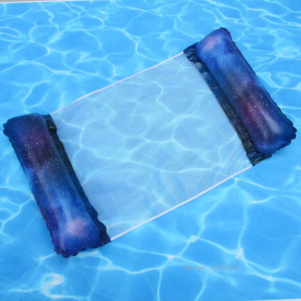 Inflatable Water Hammock Recliner Multi Purpose Floating Swimming Mattress