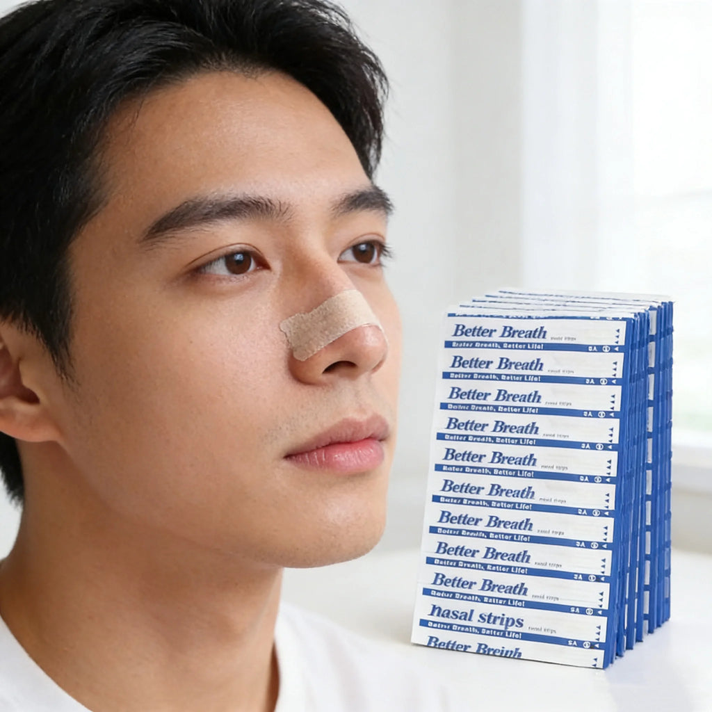 Better Breath Nasal Strips | Anti-Snoring Sleep Aid & Nasal Congestion Nose Patches