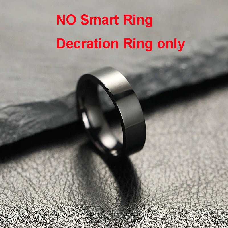 New R12 Wireless Smart Ring for Men & Women | LED Display Screen Health Monitor & 5ATM Waterproof Smartring