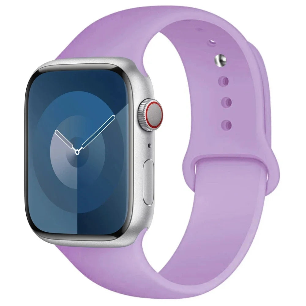 Apple Watch Silicone Sport Band | Soft Replacement Strap for Apple Watch (38mm - 49mm, All Series & Ultra)