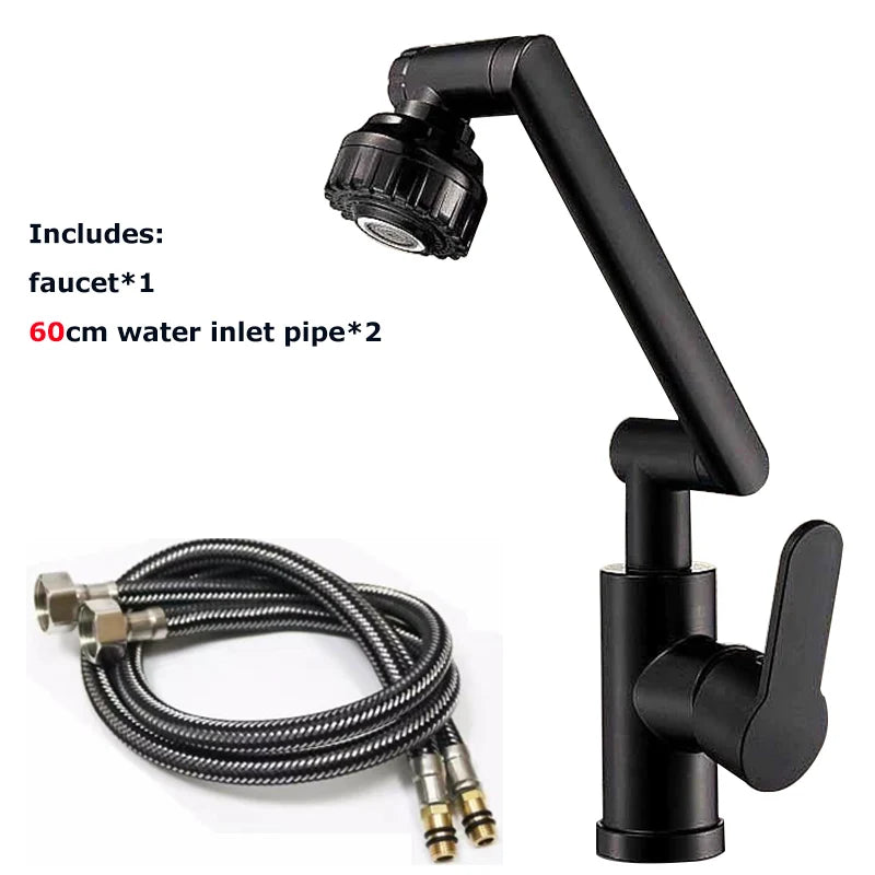 Universal Rotating Basin Faucet Multi-Function Booster Hot & Cold Wash Basin Tap
