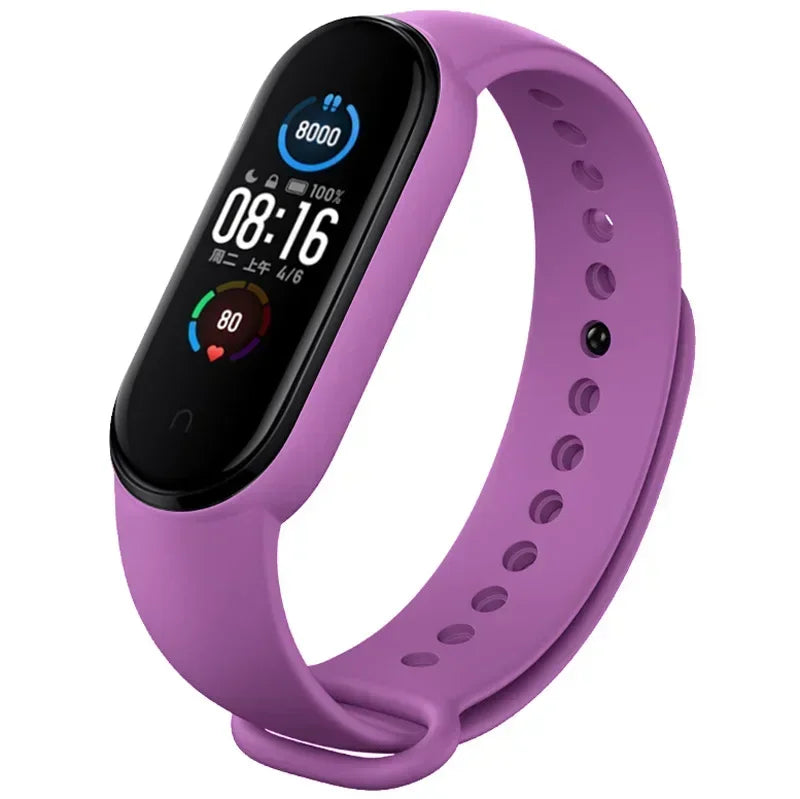 Premium Silicone Strap for Xiaomi Mi Band 7/6/5/4/3 | Colorful Replacement Wristband