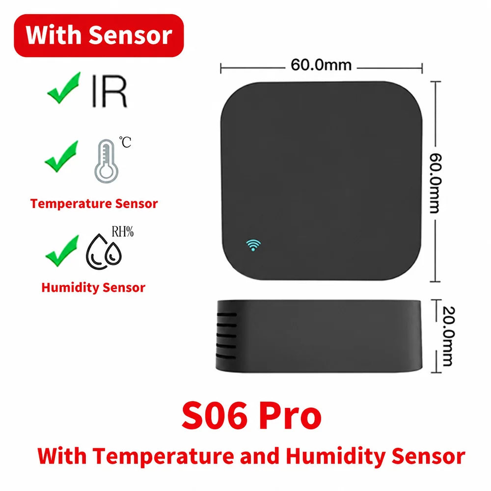 Tuya WiFi Smart IR Remote Controller | Universal Infrared Hub for Air Conditioner, TV & DVD