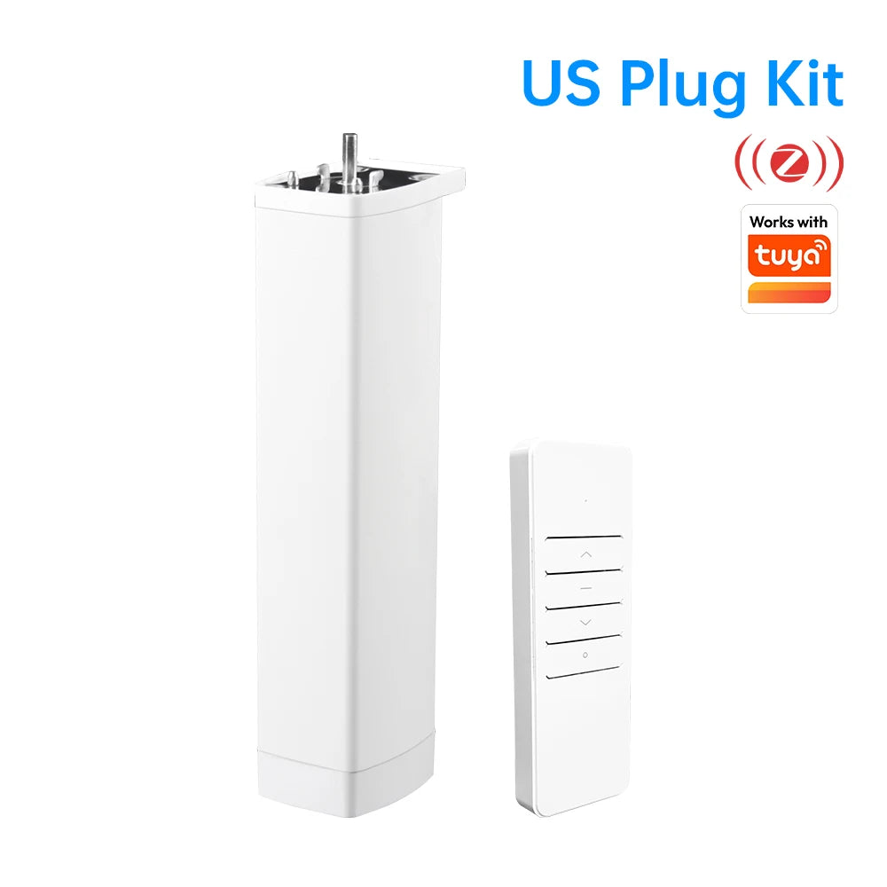 Tuya Smart Electric Curtain Shutter Motor | WiFi / Zigbee Automatic Track Driver with RF Remote