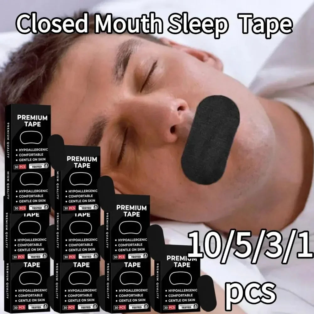 Closed Mouth Sleep Tape | Anti-Snoring Mouth Breathing Correction Strips