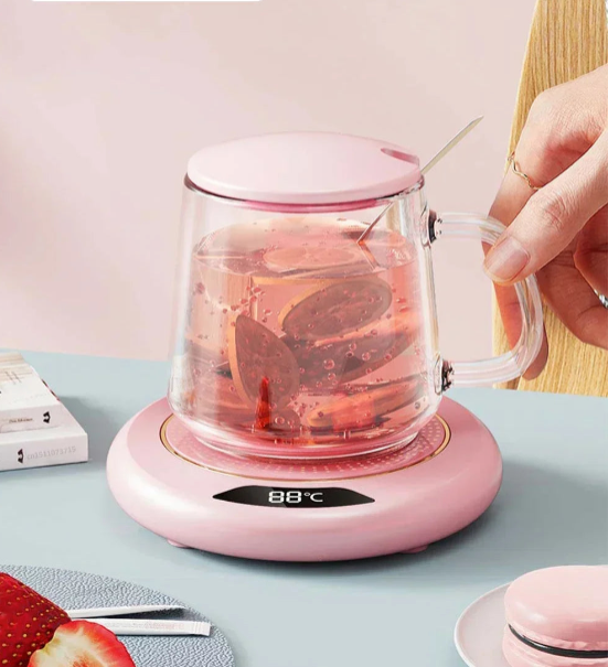 Smart Heated Mug Coaster with 3 Temperature Levels